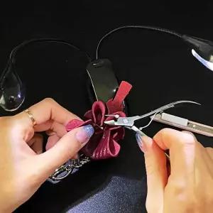 트윈 NCY257K1 스탠드 형 2구 집게 독서등 블랙