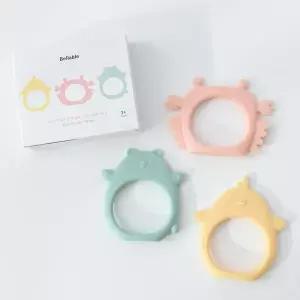 [보리보리/베이비앤아이]벨라블 실리콘 크림 치발기 3종 세트 고리치발기 호환