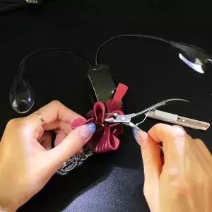 블랙 XXD033U3 집게독서등 집게 스탠드 트윈 독서등 2구