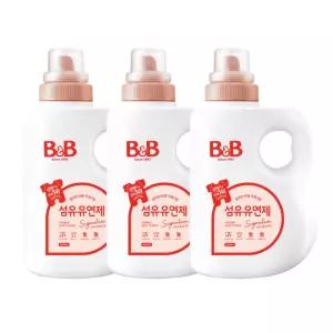 비앤비 유아 섬유유연제 시그니처 자스민&로즈향 본품 1500ml X3개