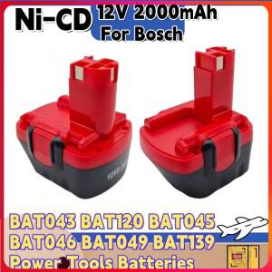 Bosch BAT043 3455 BAT139 BTA120 26073 35430 3360 PSB 용 12V 2.0 Ah Ni-CD 2000mAh 충전식 무선 도구