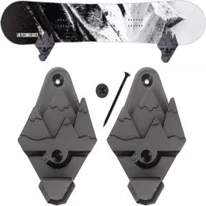 혁신적인 3D 프린팅 스노보드 벽걸이 모든 보관 랙 월 아트 겨울 스포츠 액세서리(블랙)에 맞습니다