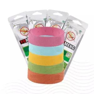 모기퇴치팔찌 천연성분 컬러풀 실리콘 야외활동 캠핑용 방충밴드 손목착용 벌레방지 여름용품