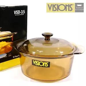 비젼냄비 3.5L 내열유리냄비 곰솥 직화냄비 국솥 약탕기 국냄비 오븐냄비