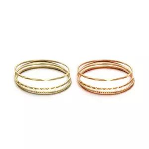 14K 컷팅 실반지 3개 SET