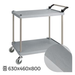 일반형 플라스틱 2단 서빙카트 구르마 구루마 웨건 트롤리