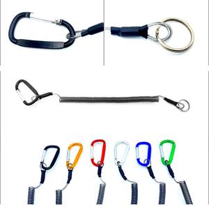 카라비너 스프링줄 열쇠고리 분실 도난 방지 스트랩 안전고리 키홀더 열쇠줄 정리 보관