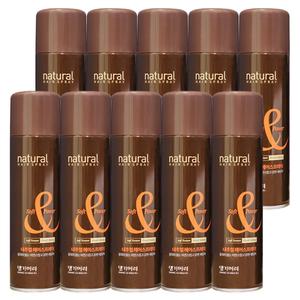 댕기머리 내추럴 헤어스프레이 200ml x 10개 헤어 강력 셋팅 왁스 고정 스타일링 스프레이