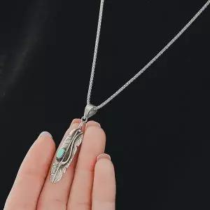 [바이데이지] 0Bn0401 12월탄생석 터키석 실버목걸이