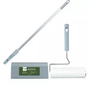 아임 돌돌이 테이프클리너 밀대+핸들+리필 90회x1개 세트 사선 먼지제거 테이프 롤크리너 찍찍이