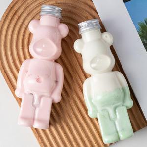 긴곰 250ml 100개 더치병 페트병 밀크티병 주스병 플라스틱병 공병 곰돌이 곰페트