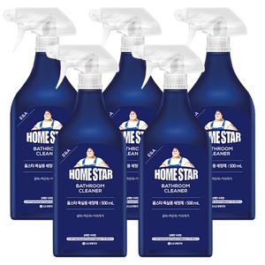 홈스타 욕실용 세정제 500ml x 5개 물때 찌든때 악취제거 욕실 화장실 청소 세제