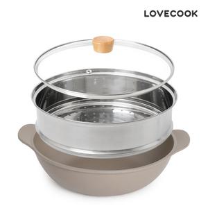 국산 통주물 인덕션 찜냄비 28cmㅣ이유식 떡시루 양배추 대게 찜솥 고구마 게 찜기