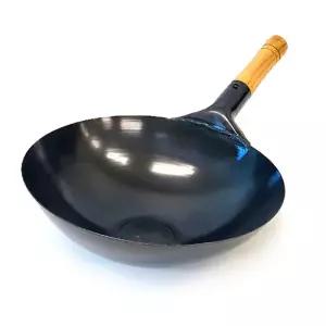 나무손잡이-36cm/중식 북경팬 철판 웍