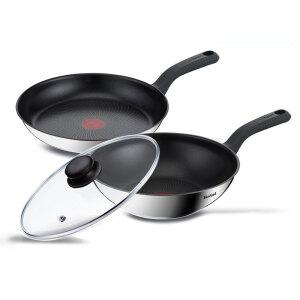 테팔 IH에센스쿡 프라이팬 3종세트(28팬+28웍+유리뚜껑)