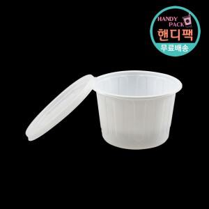 105파이 국물 반찬 배달 용기 화이트 세트 (대) 300개