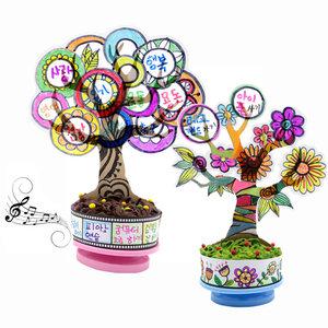 소망나무 오르골 (1인용)/인성교육 새해 소망 진로 오르골만들기 diy 성장나무 희망 클레이키트 꾸미기재료 공예재료 아동미술 방과후수업 돌봄