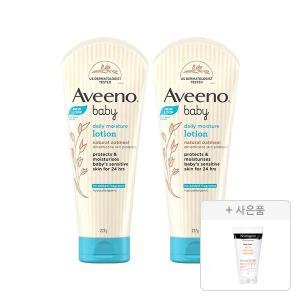 아비노베이비 데일리 모이스쳐 로션 227g, 2개+증정(뉴트로지나 아크네 폼 10g, 1개)