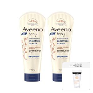 아비노베이비 수딩 릴리프 모이스쳐 크림 227g, 2개+증정(뉴트로지나 아크네 폼 10g, 1개)