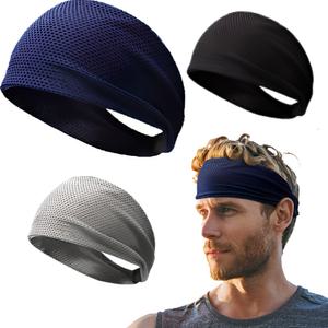 위키란쥬 여름 와이드 넓은 머리 헤어밴드 땀 운동 스포츠 머리띠