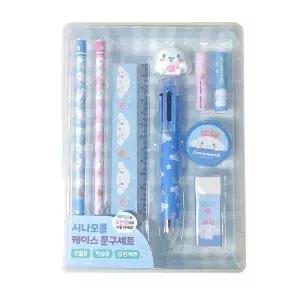 산리오 캐릭터즈 시나모롤 케이스 문구세트