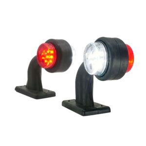 D22 12-24V겸용 LED토끼등 화이트-레드 좌 우 1세트 차량용램프 실내등 램프 차량튜닝 자동차램프