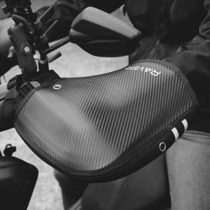 RAVER 오토바이 카본 겨울 방한장갑 방수 방한토시 핸들커버 바이크 글러브 F타입