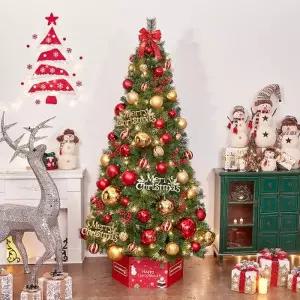 [텐바이텐]240cm 해피위시 뉴리얼 솔잎혼합 트리풀세트 전구포함