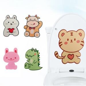 귀여운 동물 탈취제 스티커 옷장 화장실 변기뚜껑  패치 스티커