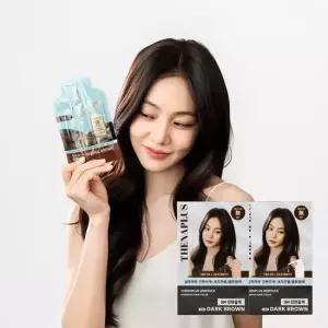 더나플러스 샴푸형 염모제 셀프새치 염색약 10개입