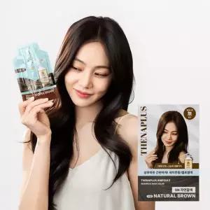 더나플러스 샴푸형 염모제 셀프새치 염색약 5개입