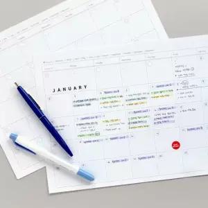 먼슬리 스케줄러 체크리스트 데스크 패드 리필 속지 리필속지 데스크패드리필 플래너