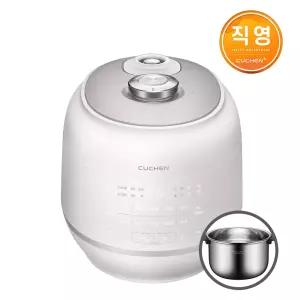 쿠첸 121 플러스 6인용 올스테인레스 IH전기압력밥솥 블라썸화이트 CRT-RPS0691BW