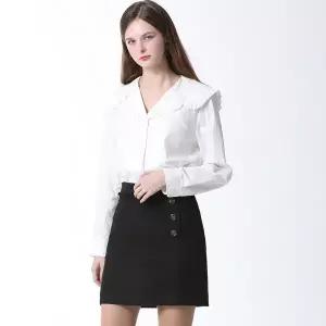 [하프클럽/리스트]버튼 트위드 미니 스커트