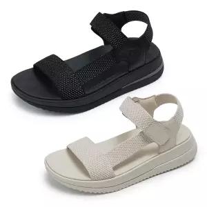 [핏플랍](FITFLOP) SURFF TWO-TONE WEBBING/LEATHER BACK-STRAP SANDALS 슬리퍼 (womens) 2종 택1