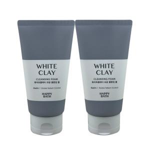 해피바스 화이트클레이 모공 클렌징폼 150g 2개