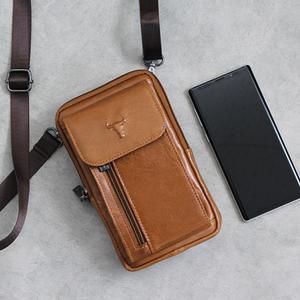 소가죽 멀티 남성용 미니크로스백 남자 여행어깨가방 보조 소형 핸드폰