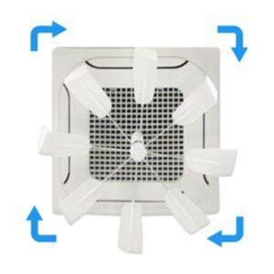 천창형 에어컨실링팬 시스템 에어컨바람개비 날개 화이트