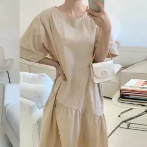 [보리보리/보리맘]테슬 바스락 나일론 빅사이즈 롱 원피스 여름 임부복 여행 룩 F558