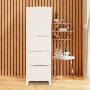 가든 라탄 5단 서랍장 플라스틱 수납장 옷장 정리함  340