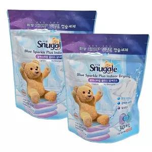 스너글 캡슐 세탁세제 블루스파클 플러스 실내건조 30개입 2개 gx