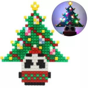 [하프클럽/알티피아]글로벌이지 툭툭블럭 크리스마스 무드등 판디 트리 펜꽂이