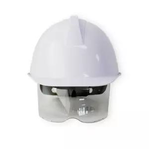 고글형 자동 안전모 백색/보안경안전모/안전모자/헬멧보안경/투구형안전모/고글안전모/산업용안전모