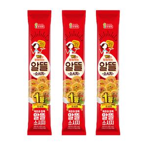 롯데 알뜰소시지 650g X 3개 기획 옛날 추억의 분홍 어육 소시지 계란 반찬 도시락