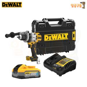 디월트 DCD1007H1 20V MAX 충전 프리미엄 해머드릴 드라이버 파워스택 5.0Ah 배터리 1개 세트