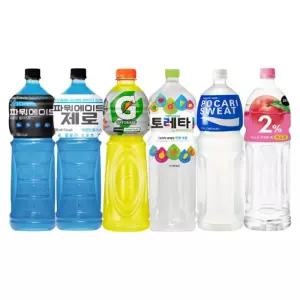 1.5L 이온음료 6종 각 1개 / 파워에이드+토레타+게토레이+포카리스웨트+이프로 제로+