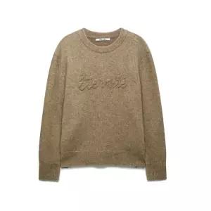 [롯데백화점]나이스클랍 레터링 라운드 니트 탑 (N244PWKA63)