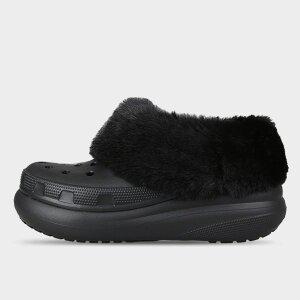 [크록스]정품 신상입고퍼에버 크러쉬 클로그 남자 여성 겨울 방한 털신 모카신 208446-001