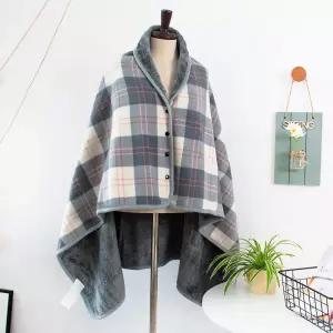 어깨  무릎 똑딱이 망토 사무실 캠핑 실내  담요 