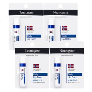 뉴트로지나 데일리 립밤 4g X4개